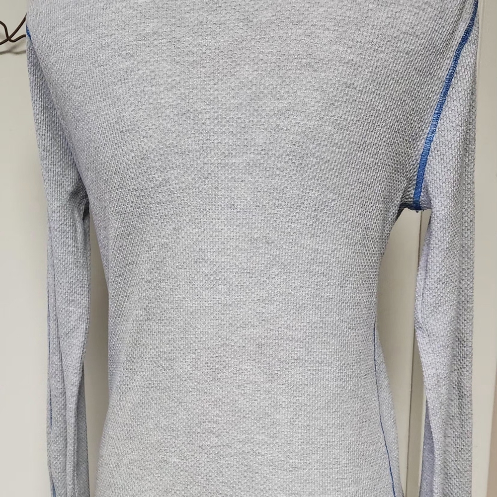 Free People Light Gray Long Sleeve Top - Picture 2 of 6